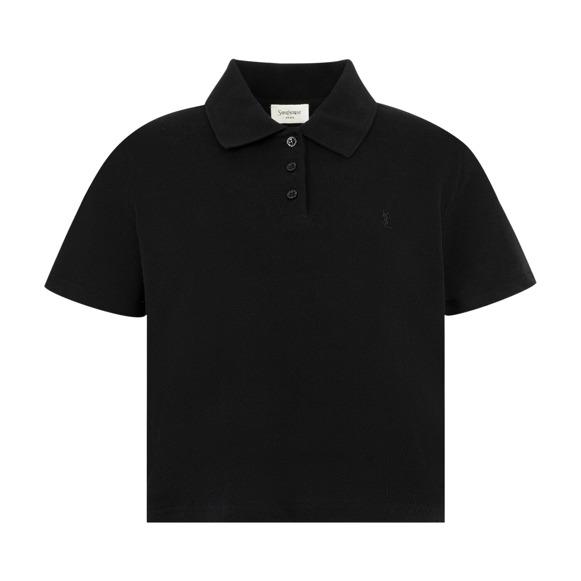 Pre-owned Saint Laurent Petit Polo Broderie 'noir' | Black | Women's Size M