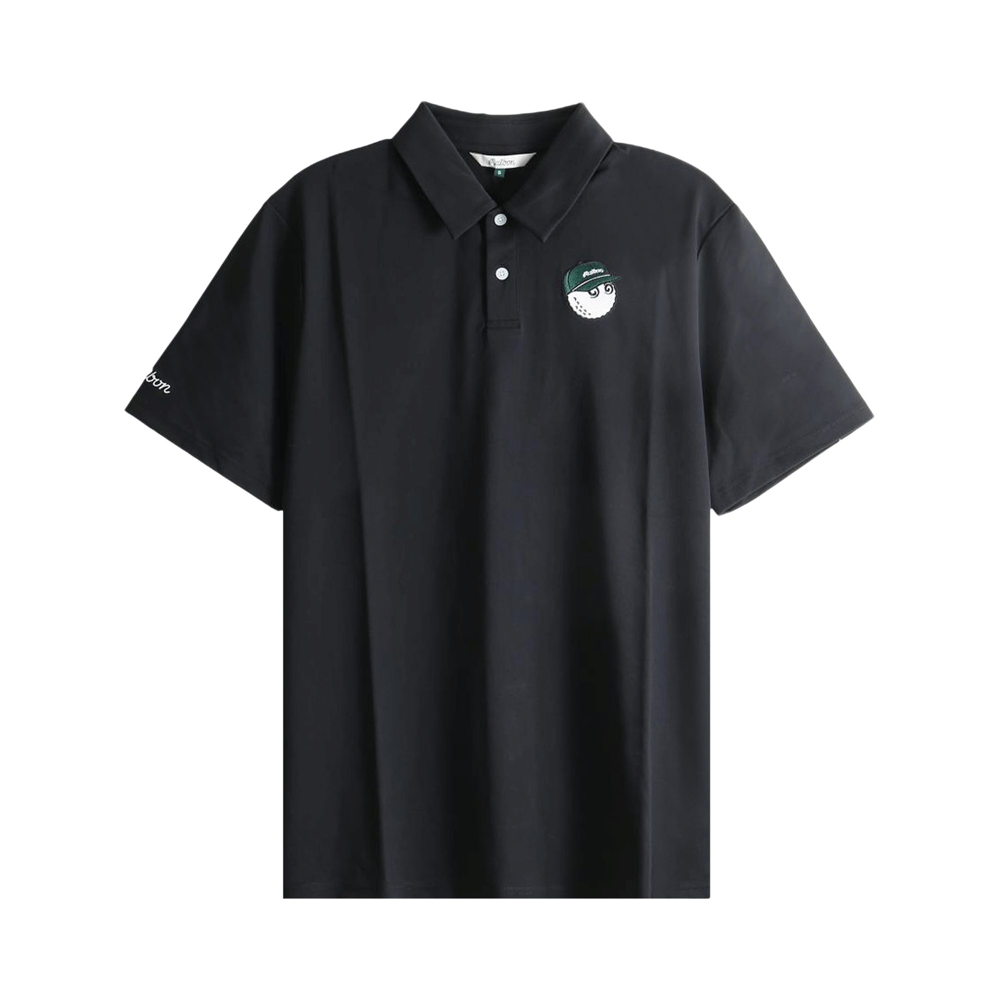 Pre-owned Malbon Fairway Baldwin Polo Shirt 'black' | Men's Size S
