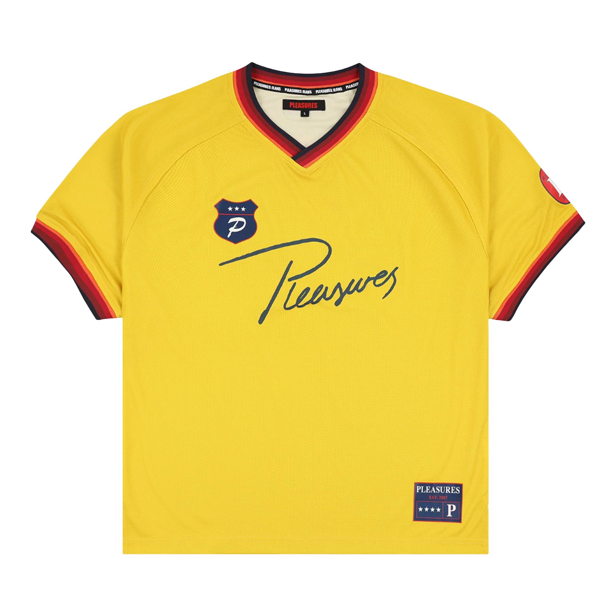 Pre-owned Pleasures Mona Sport Shirt 'yellow' | Men's Size L