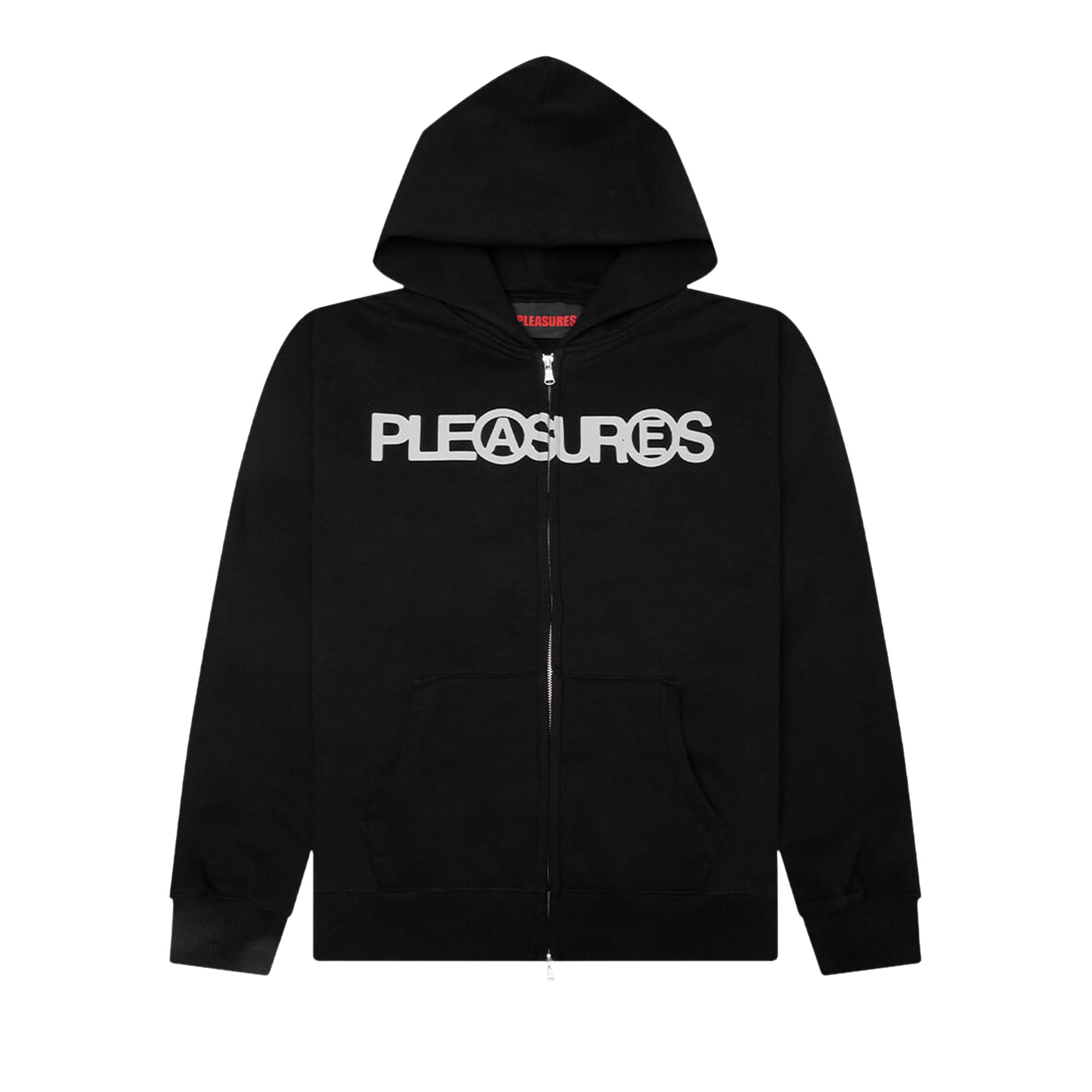 Pre-owned Pleasures Zine Zip Hoodie 'black' | Men's Size Xl