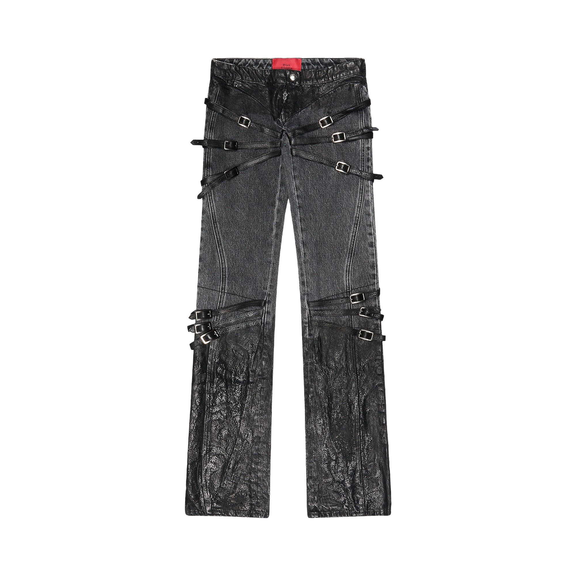 Pre-owned Dilara Findikoglu Melting In Venus Jeans 'grey' | Women's Size 34