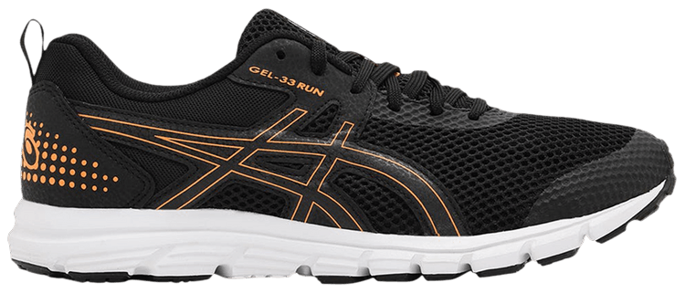ASICS Gel 33 Run Black Shocking Orange