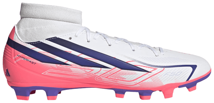 adidas F50 Hyperfast Club Mid FGMG Cloud White Solar Turbo