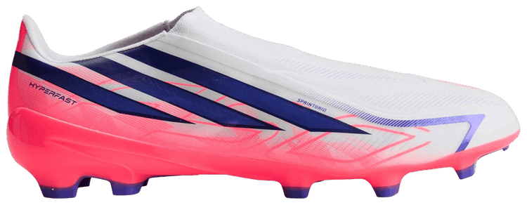 adidas F50 Hyperfast League Laceless FG Cloud White Solar Purple