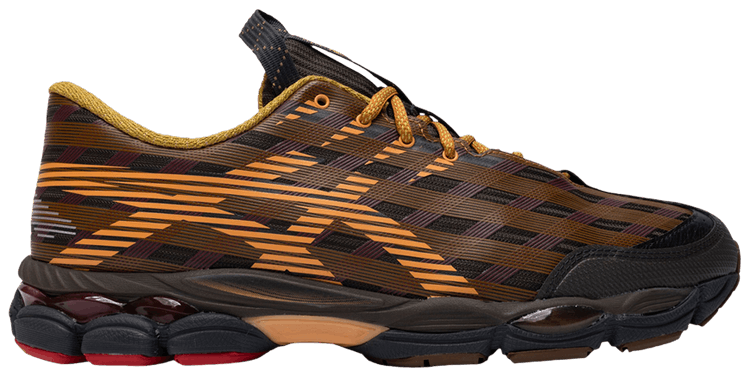 Kiko Kostadinov x ASICS US8 S GEL SJ33 Black Coffee Orange Lily