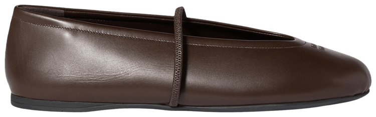 Miu Miu Wmns Ballerina Dark Brown