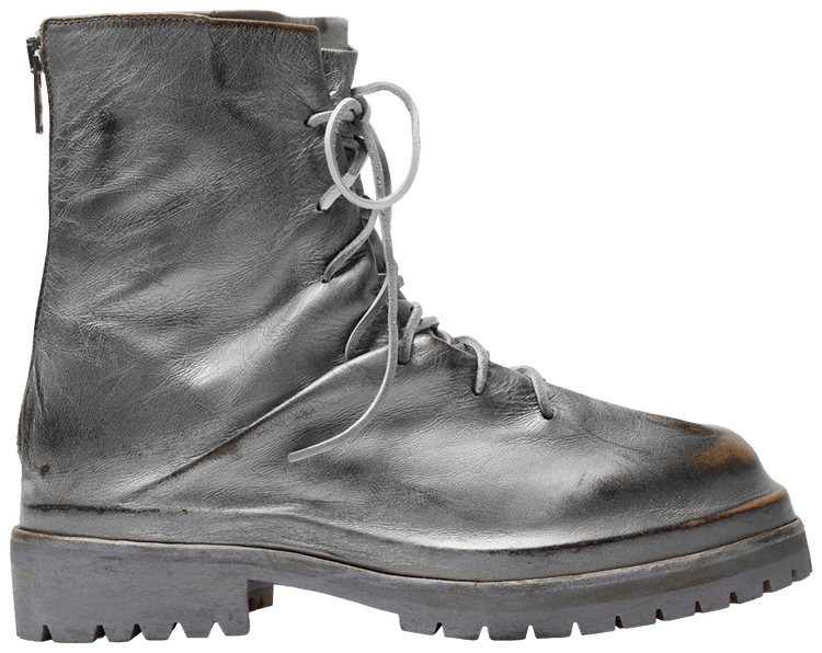 424 Laced Up Boot Silver