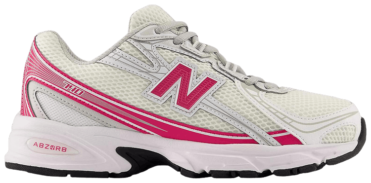 New Balance 740 Lace Big Kid White Carnival Pink