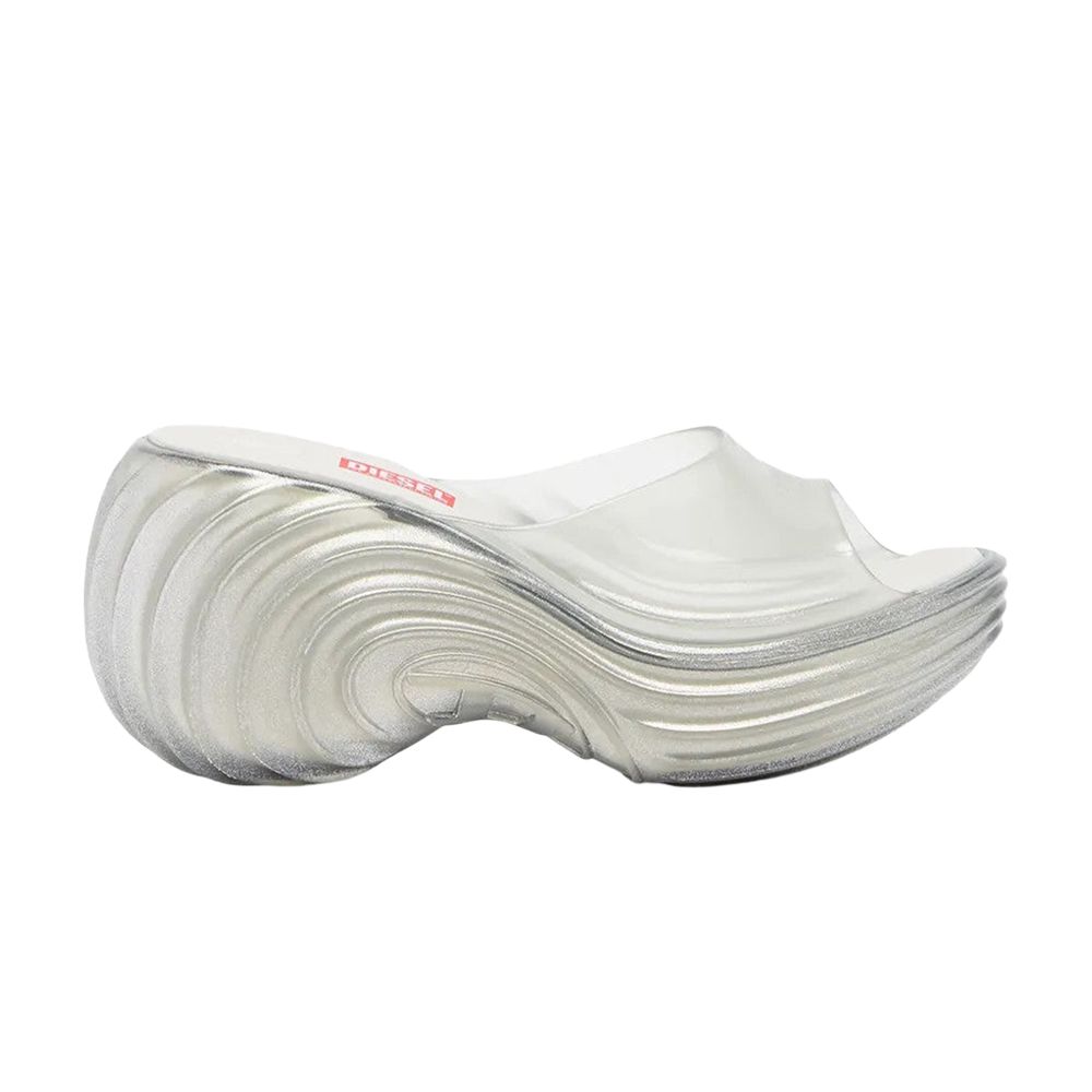 Pre-owned Diesel Melissa X  Wmns Quantum Platform Sandal 'silver' | Women's Size 36
