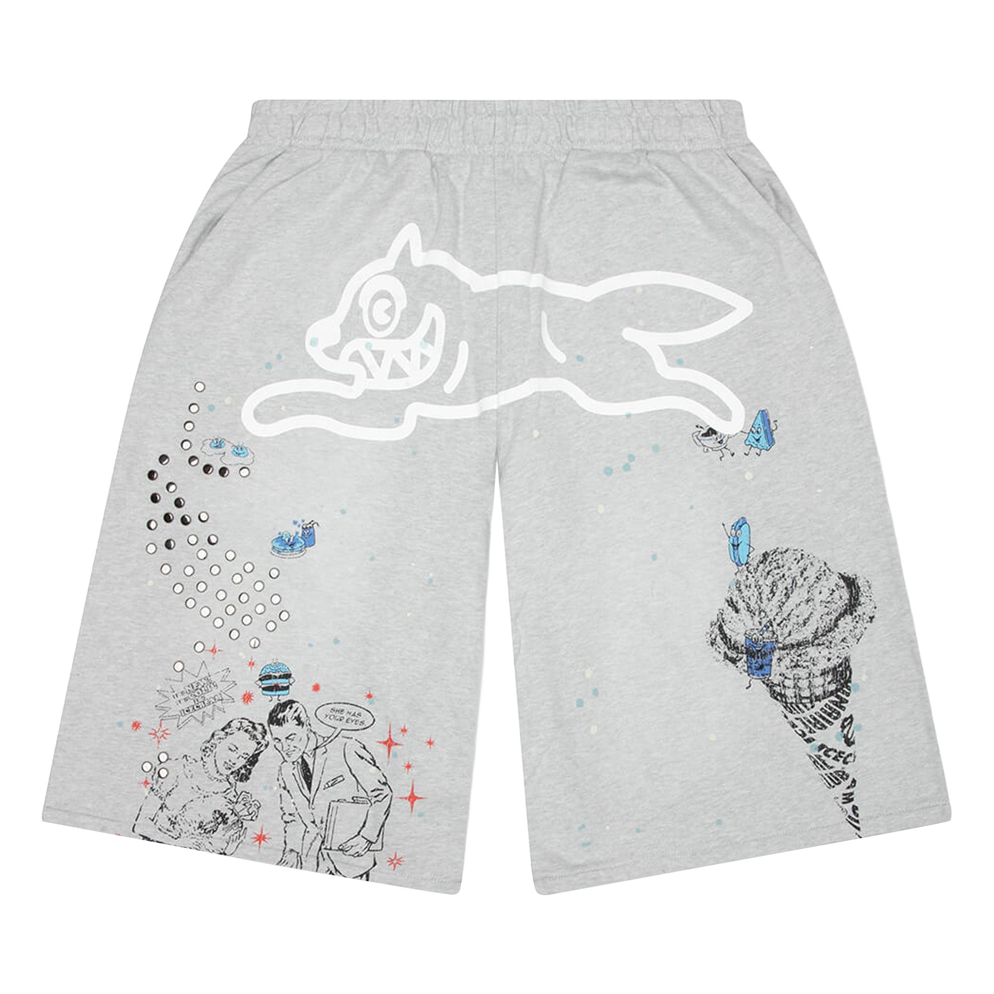 Pre-owned Icecream Milk Shake Terry Shorts 'heather Grey' | Men's Size Xxl
