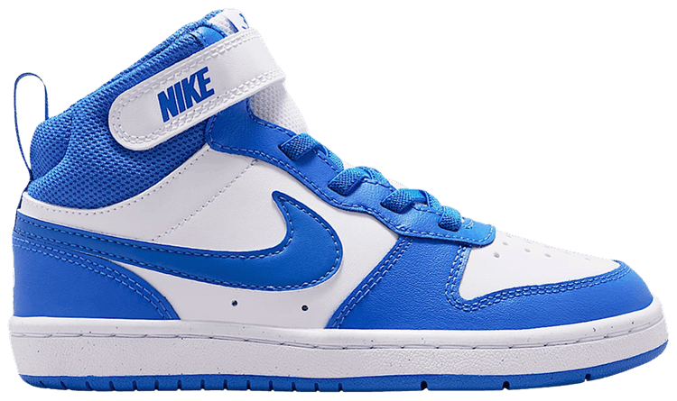 Nike Court Borough Mid 2 PS White Blue Crystal