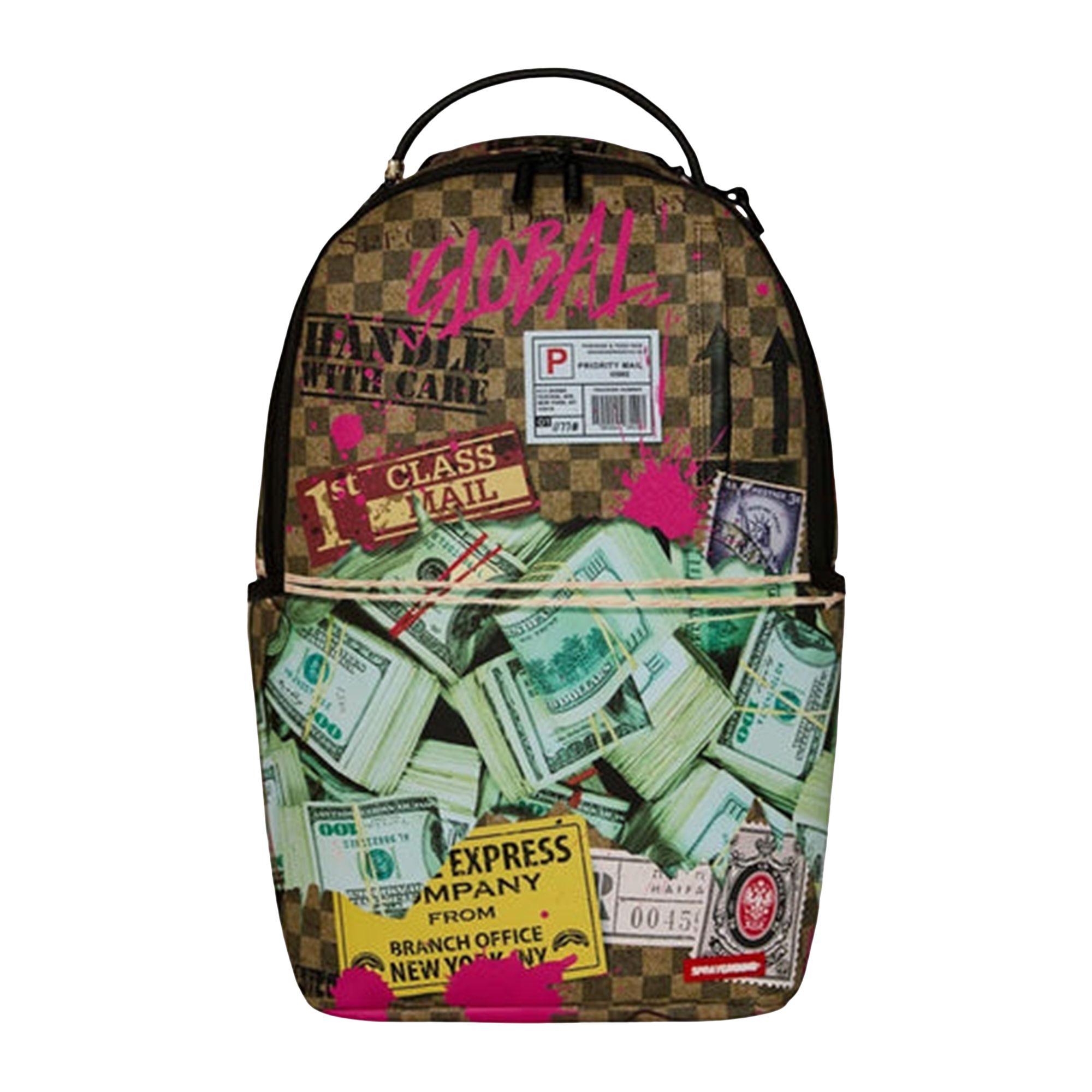 Pre-owned Sprayground Torn Packaging Dlxsv Backpack 'brown' | Men's Size Onesize
