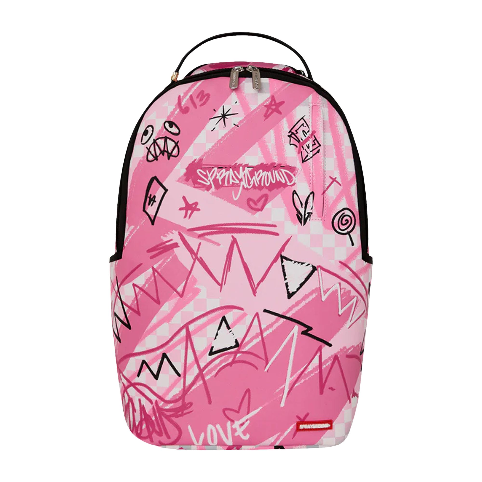 Pre-owned Sprayground Smoke Check Dlxsv Backpack 'pink' | Men's Size Onesize