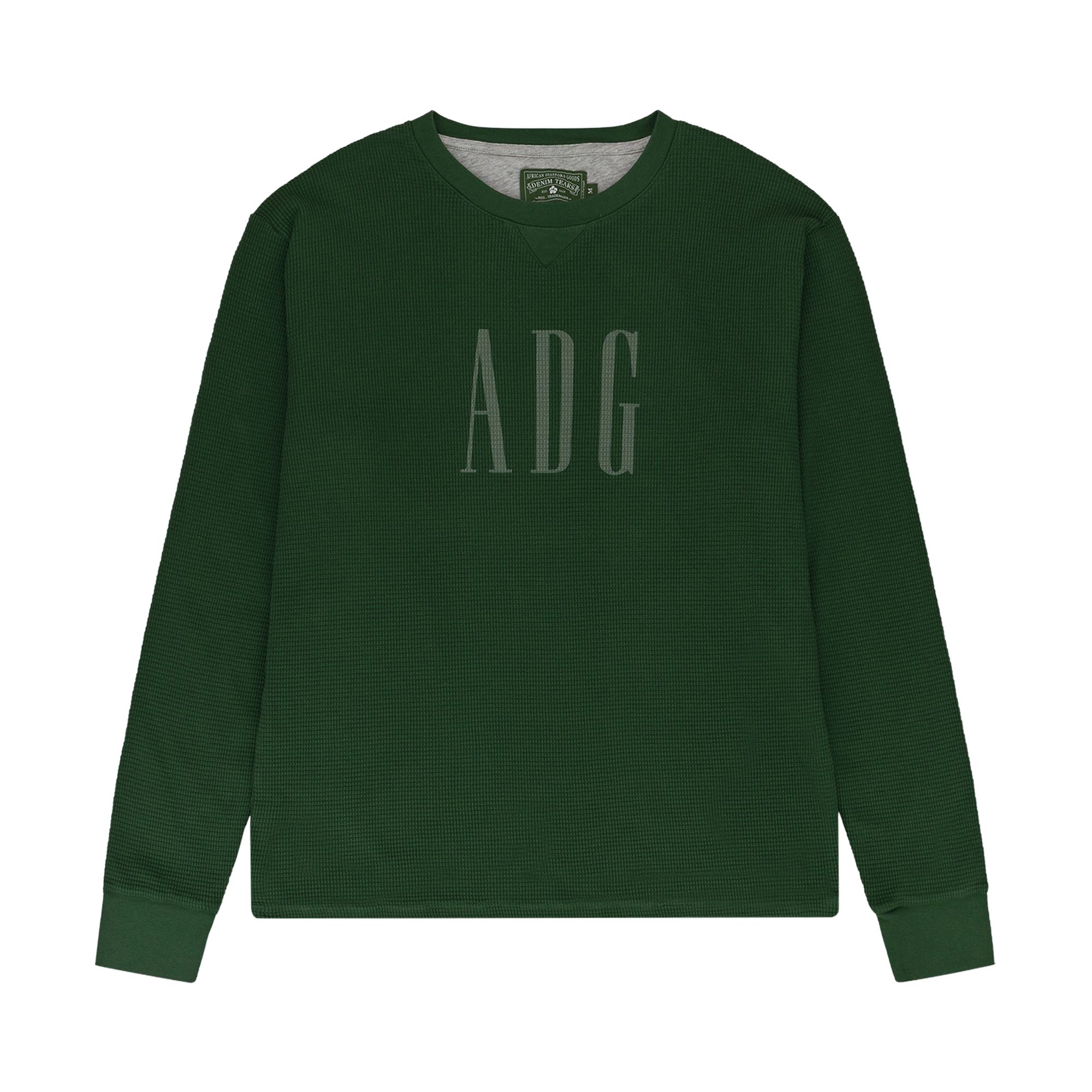 Pre-owned Denim Tears Adg Inc. Thermal 'green' | Men's Size Xl