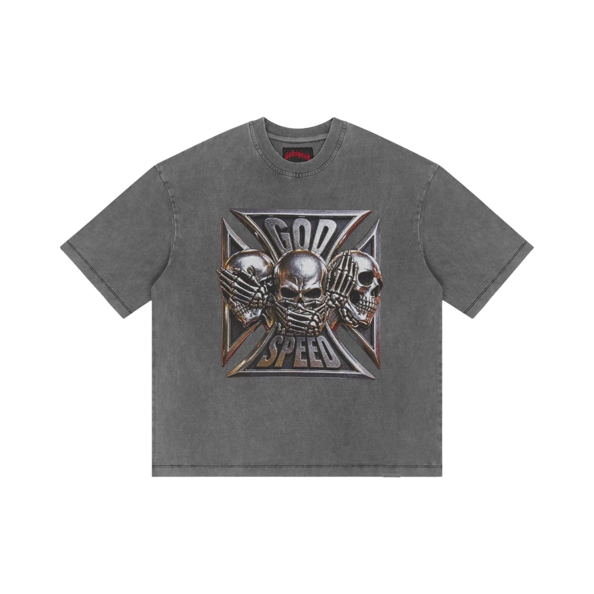 Pre-owned Godspeed Omerta T-shirt 'black Wash' | Men's Size Xxl