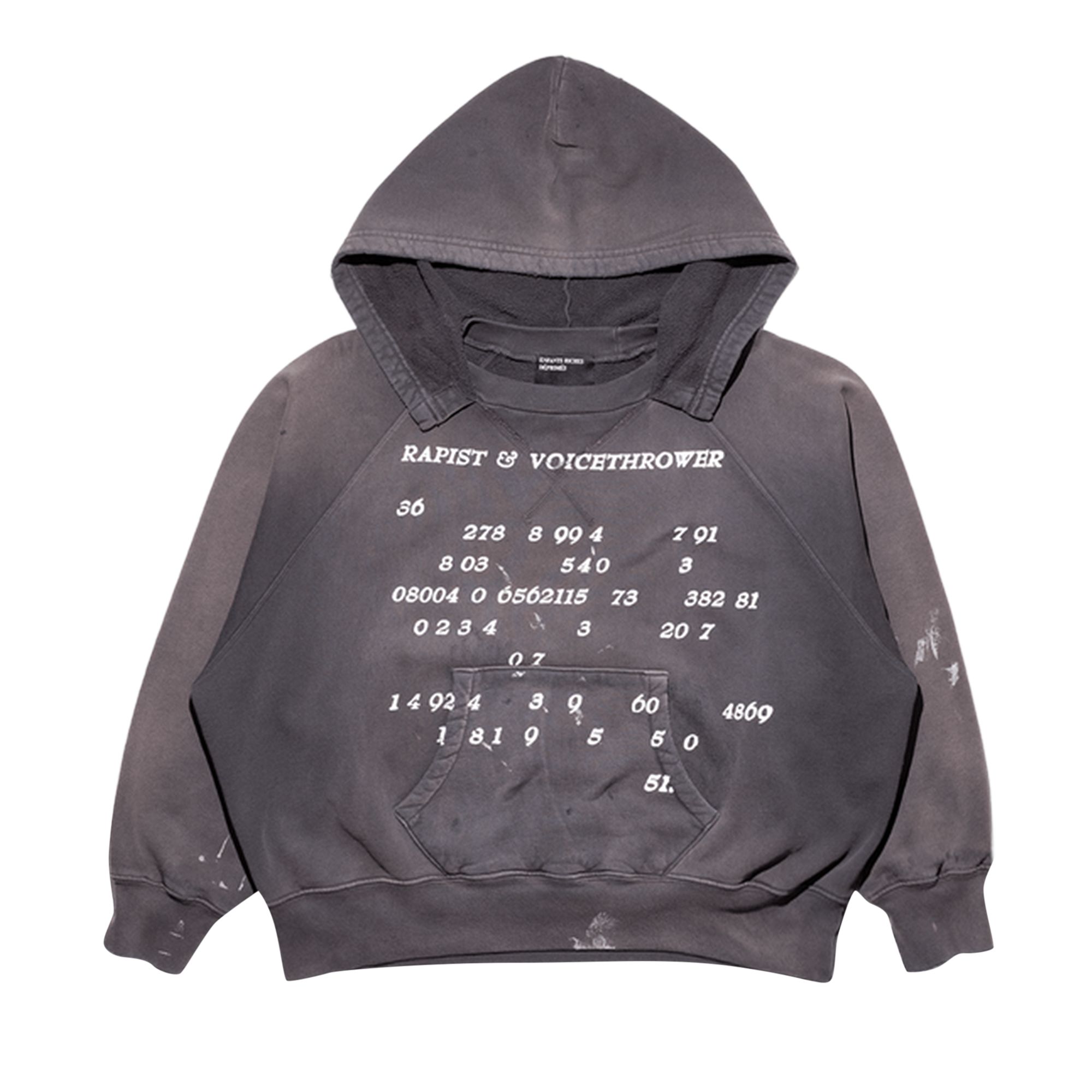 Pre-owned Enfants Riches Deprimes Enfants Riches Déprimés Voice Thrower Raglan Afterhood Sweatshirt 'washed Black' | Men's Size Xl