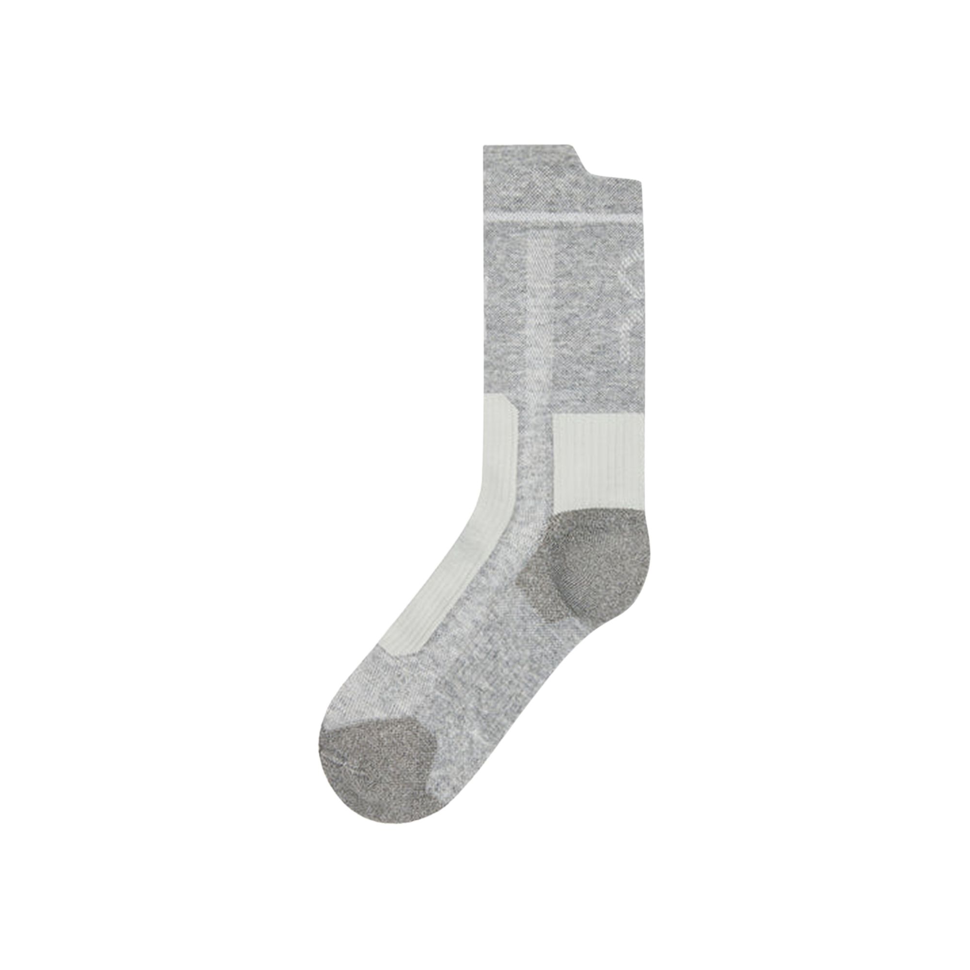 Pre-owned On X Post Archive Facti Merino Sock 'frost/glacier' | Grey | Men's Size L