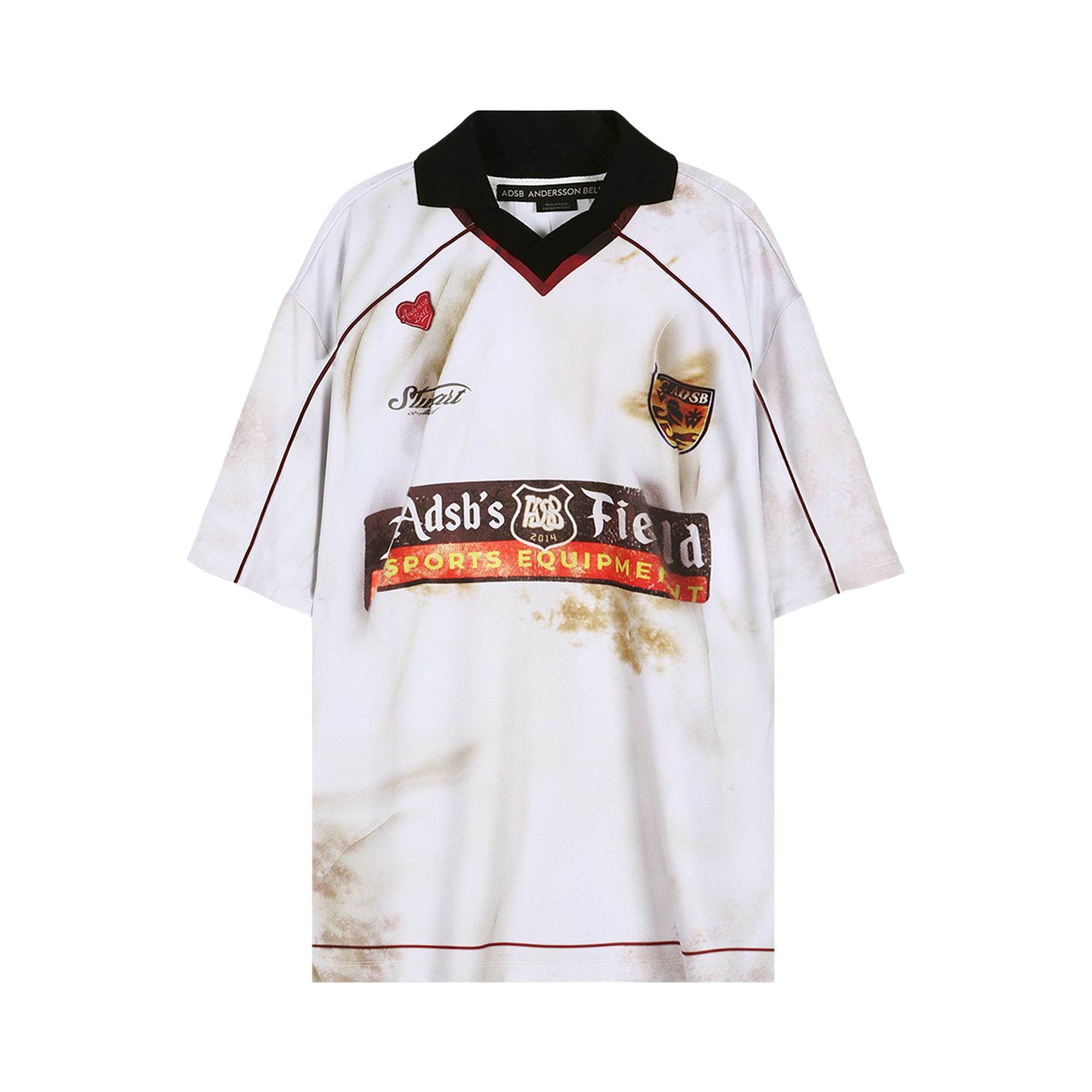 Pre-owned Andersson Bell Dust Printed Jersey Tee 'white' | Men's Size L