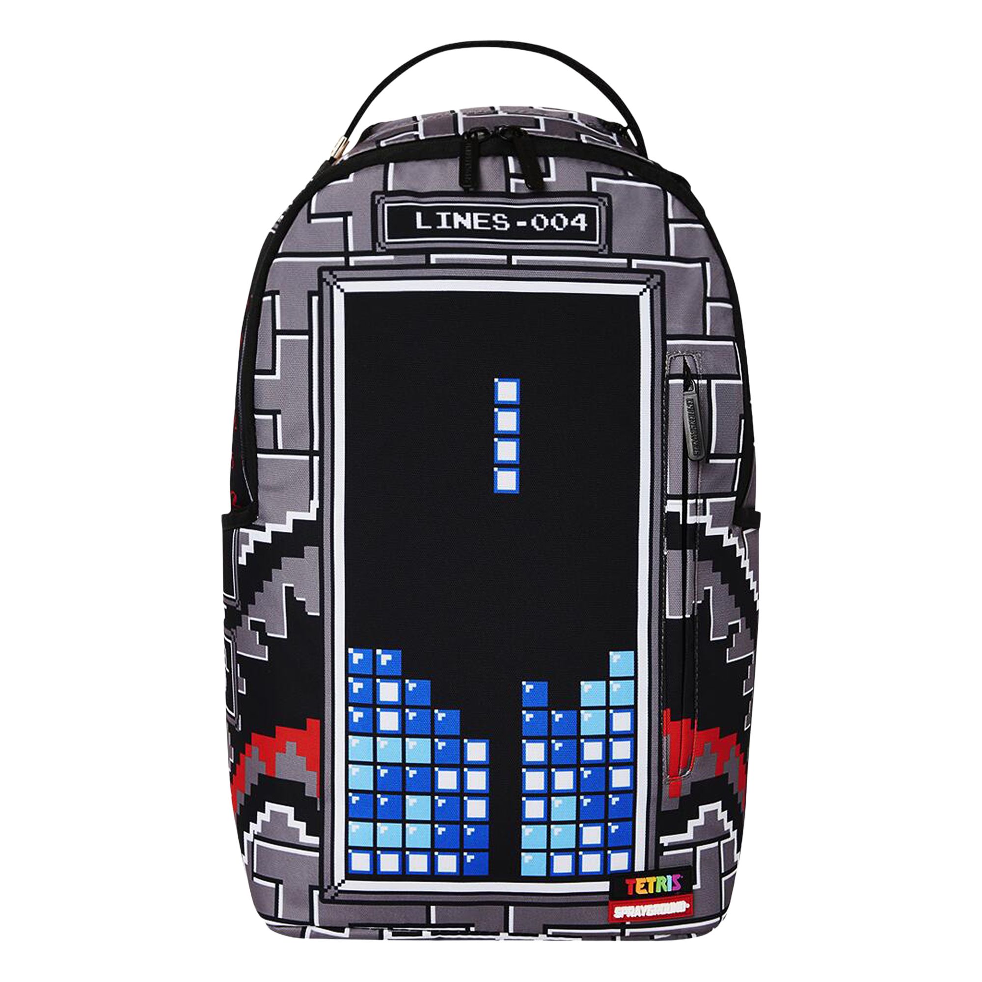 Pre-owned Sprayground Tetris Shark Stacker Dlxsr Backpack 'multicolor' | Multi-color | Men's Size Onesize