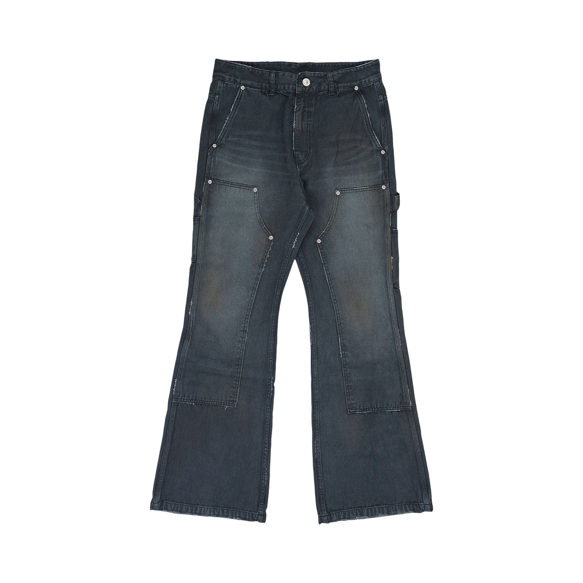 Pre-owned Protocol Index Carpenter Flared Denim 'black' | Men's Size 1