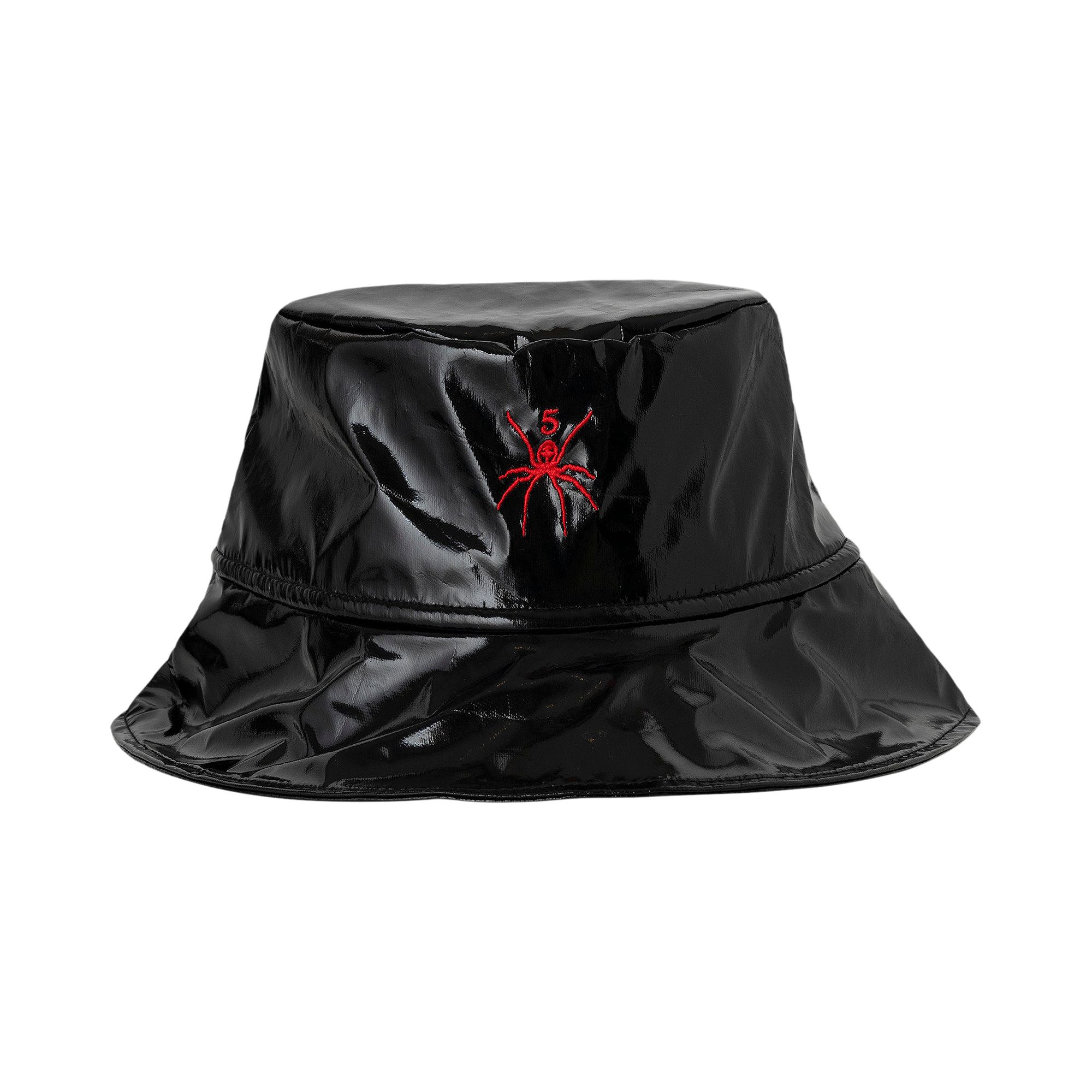 Pre-owned Sp5der Simple Bucket Hat 'black' | Men's Size L/xl