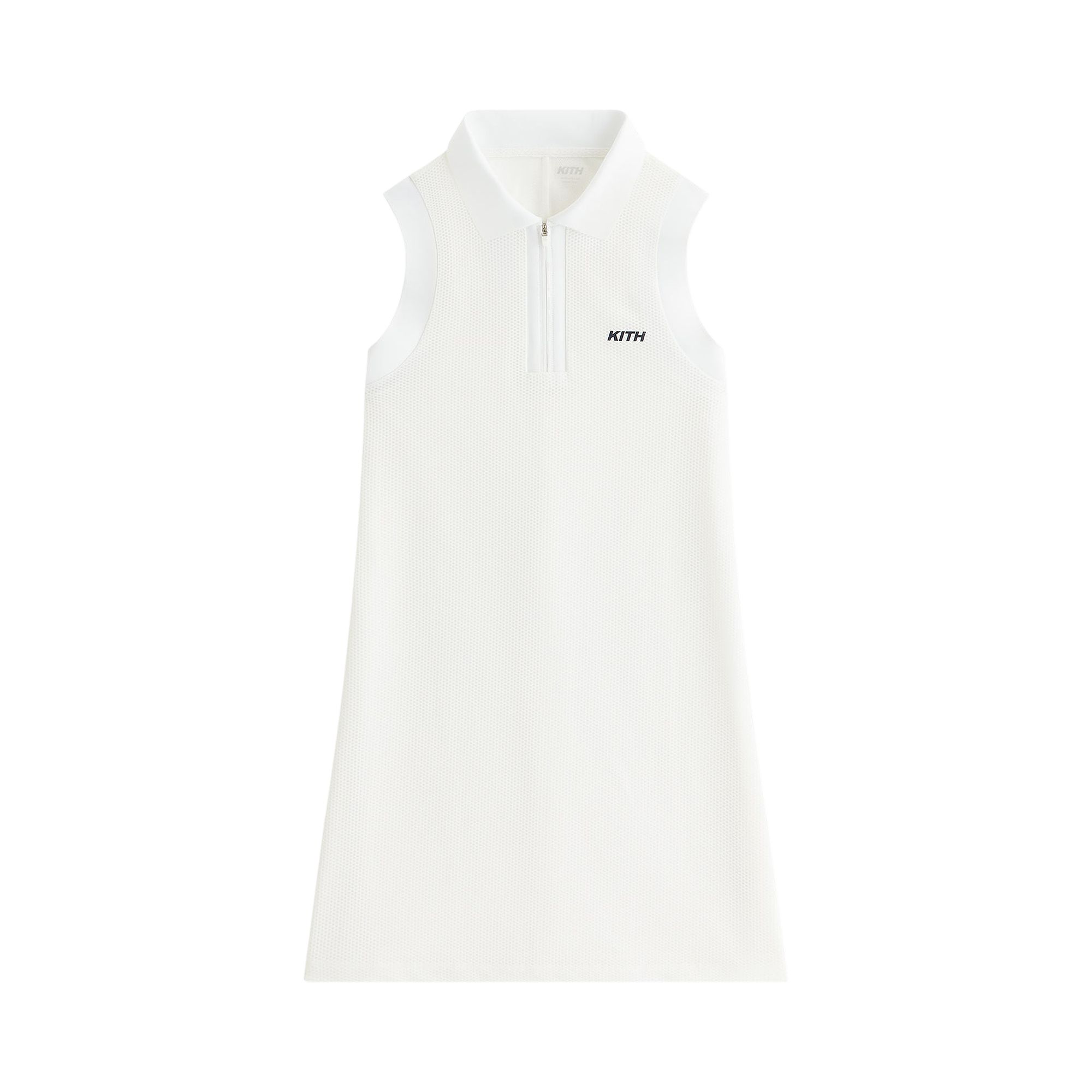 Pre-owned Kith Women Perry Polo Mesh Dress 'white' | Women's Size Xs