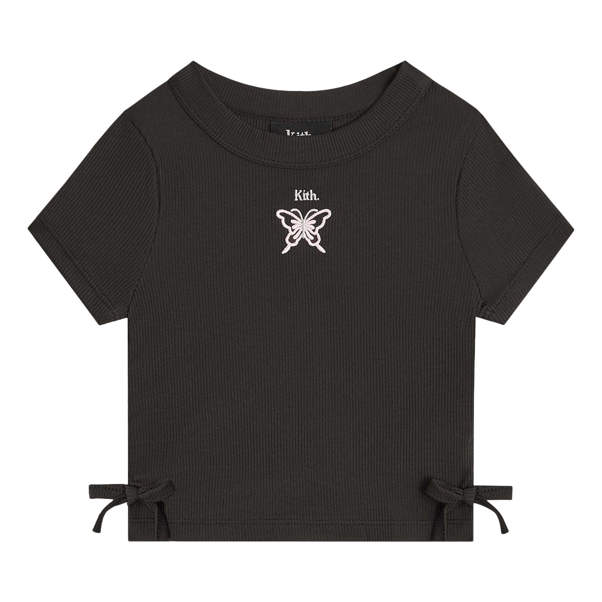 Pre-owned Kith Mulberry Ruched Rib Tee 'black' | Kid's Size S