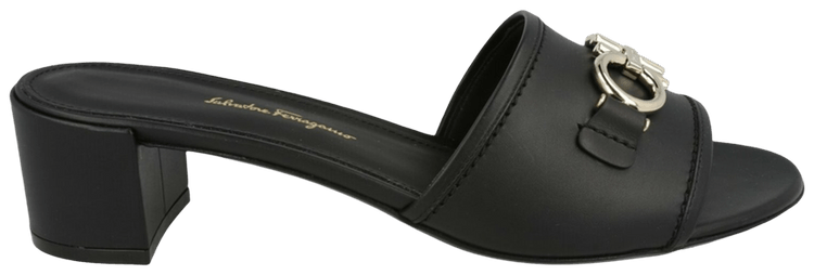 Ferragamo Wmns Rhodes Slide Sandal Black