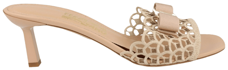 Ferragamo Wmns Glo Bow Mule Bone