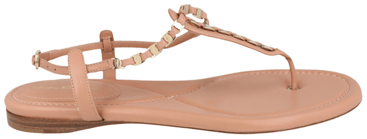 Ferragamo Wmns Tahiti Chain T Strap Sandal Pink