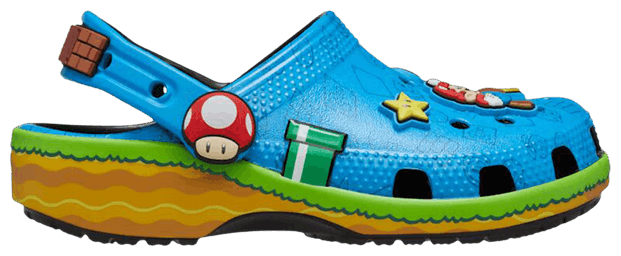 Super Mario x Crocs Classic Clog Toddler Blue Multi