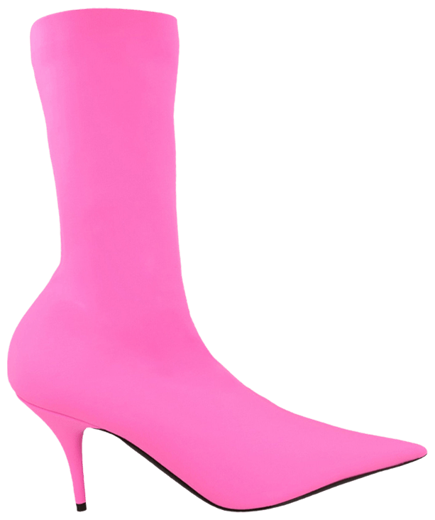 Balenciaga Wmns Knife Sock Bootie Pink Fluorescent