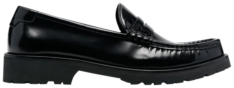 Saint Laurent Le Loafer Slip On Flat Black