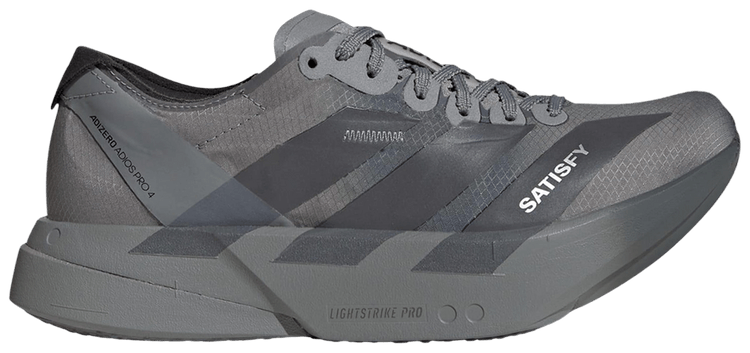 SATISFY x adidas Adizero Adios Pro 4 Grey Black