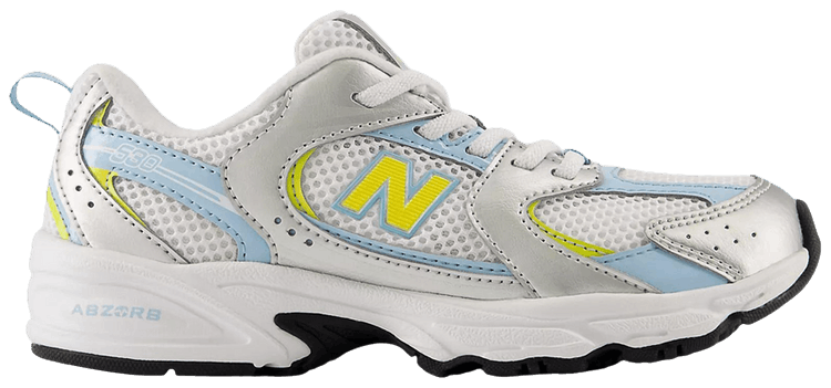 New Balance 530 Bungee Lace Light Silver Metallic