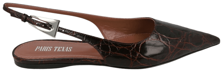 Paris Texas Wmns Jessica Slingback Flat Maroon