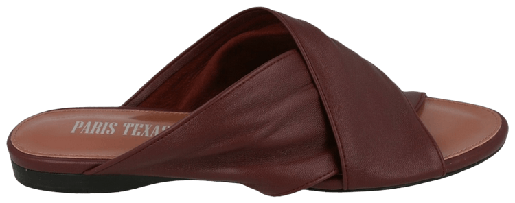 Paris Texas Wmns Maria Flat Sandal Maroon