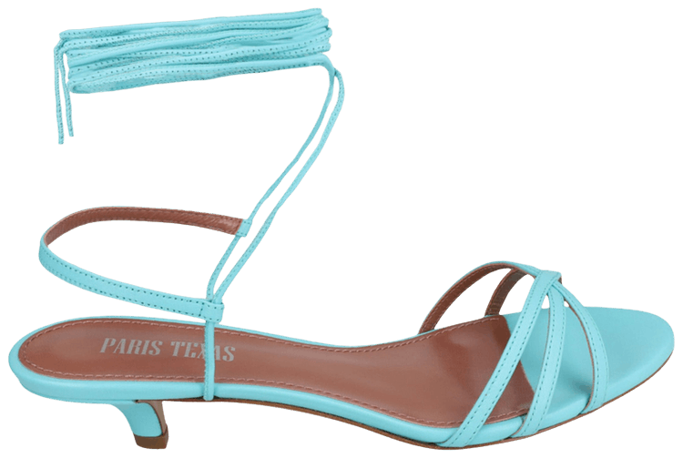 Paris Texas Wmns Linda LaceUp Sandal Turquoise