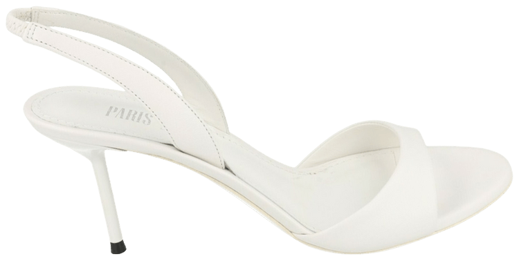 Paris Texas Wmns Lidia Slingback Sandal White