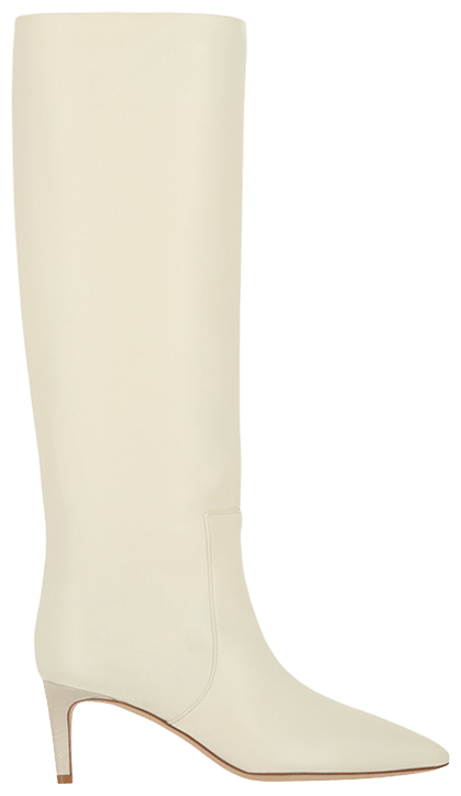 Paris Texas Wmns Knee High Leather Boot Vanilla