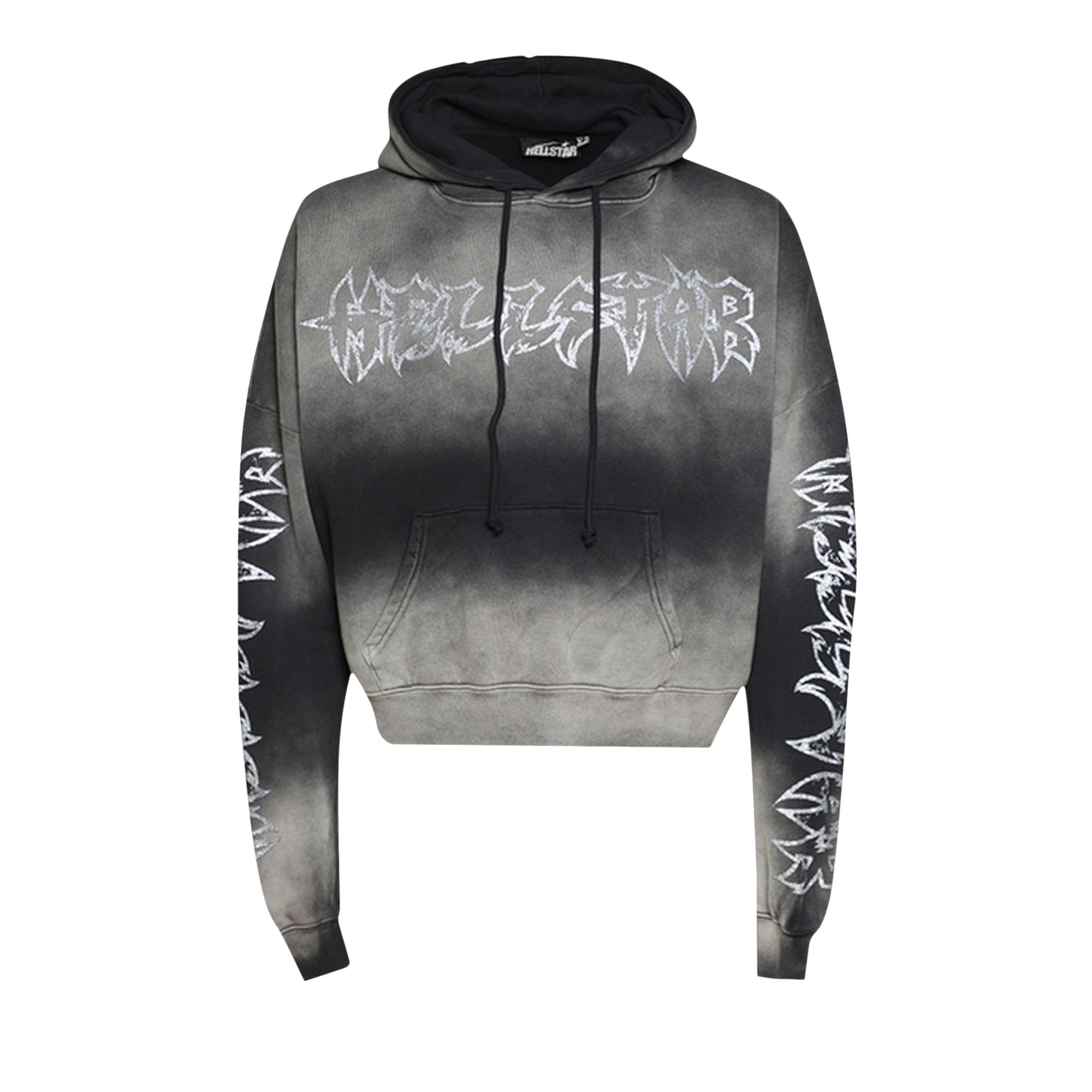 Pre-owned Hellstar Stars Shine Graffiti Hoodie 'black' | Men's Size L