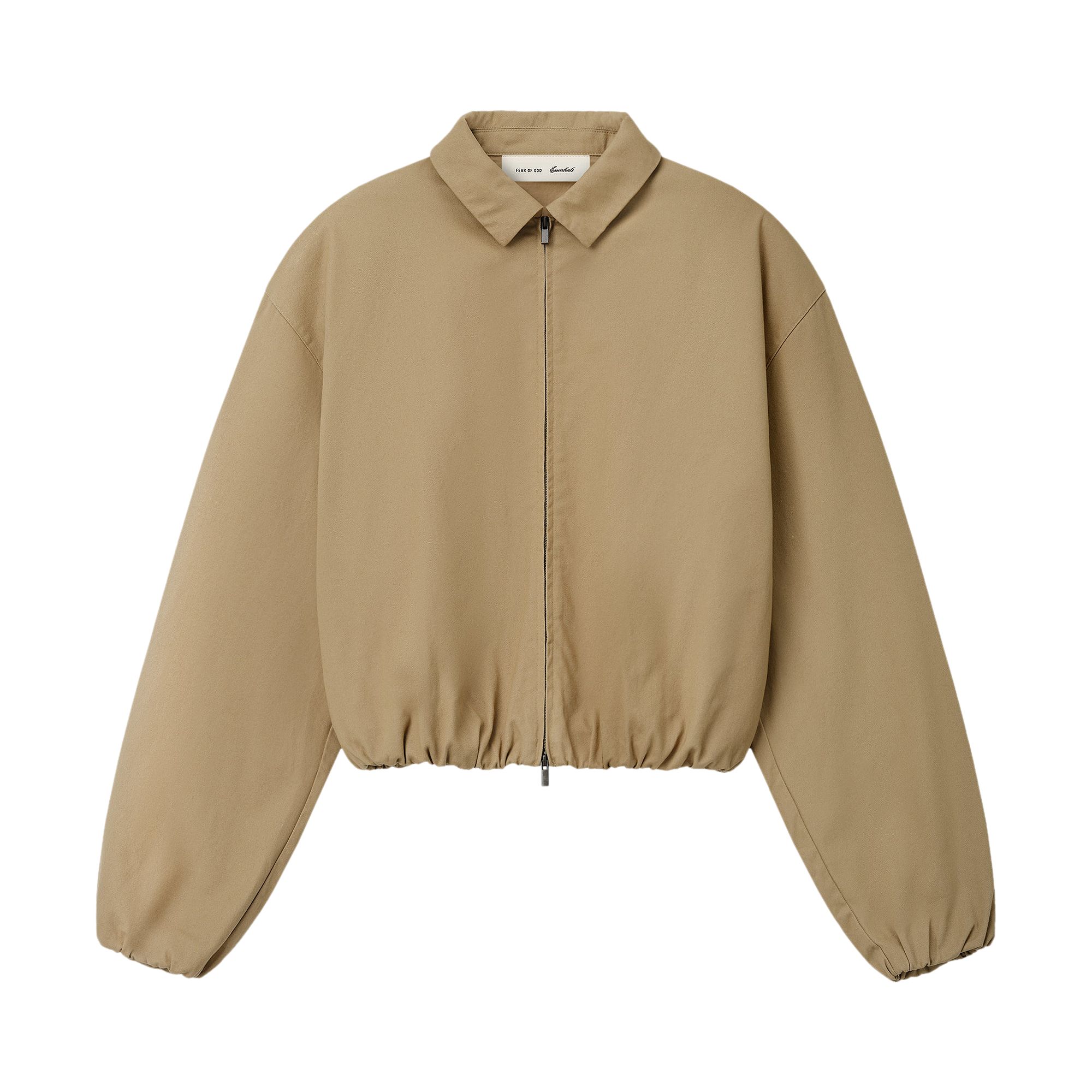 Pre-owned Essentials Fear Of God  Cotton Twill Work Jacket 'dune' | Yellow | Men's Size S