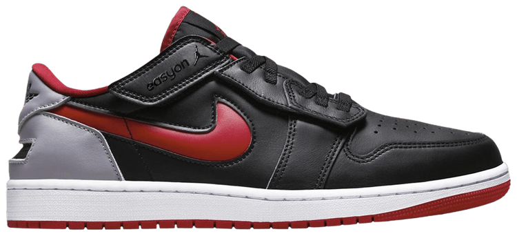 Air Jordan 1 Low FlyEase Black Cement Fire Red