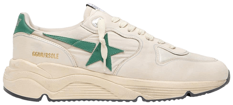 Golden Goose Running Sole Green White