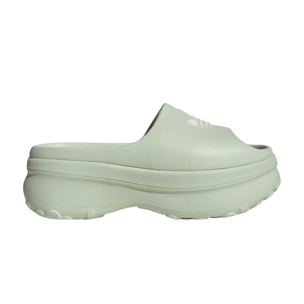 Pre-owned Adidas Originals Adidas Wmns Adifom Stan Slide' Linen Green Wonder White' | Women's Size 5.5