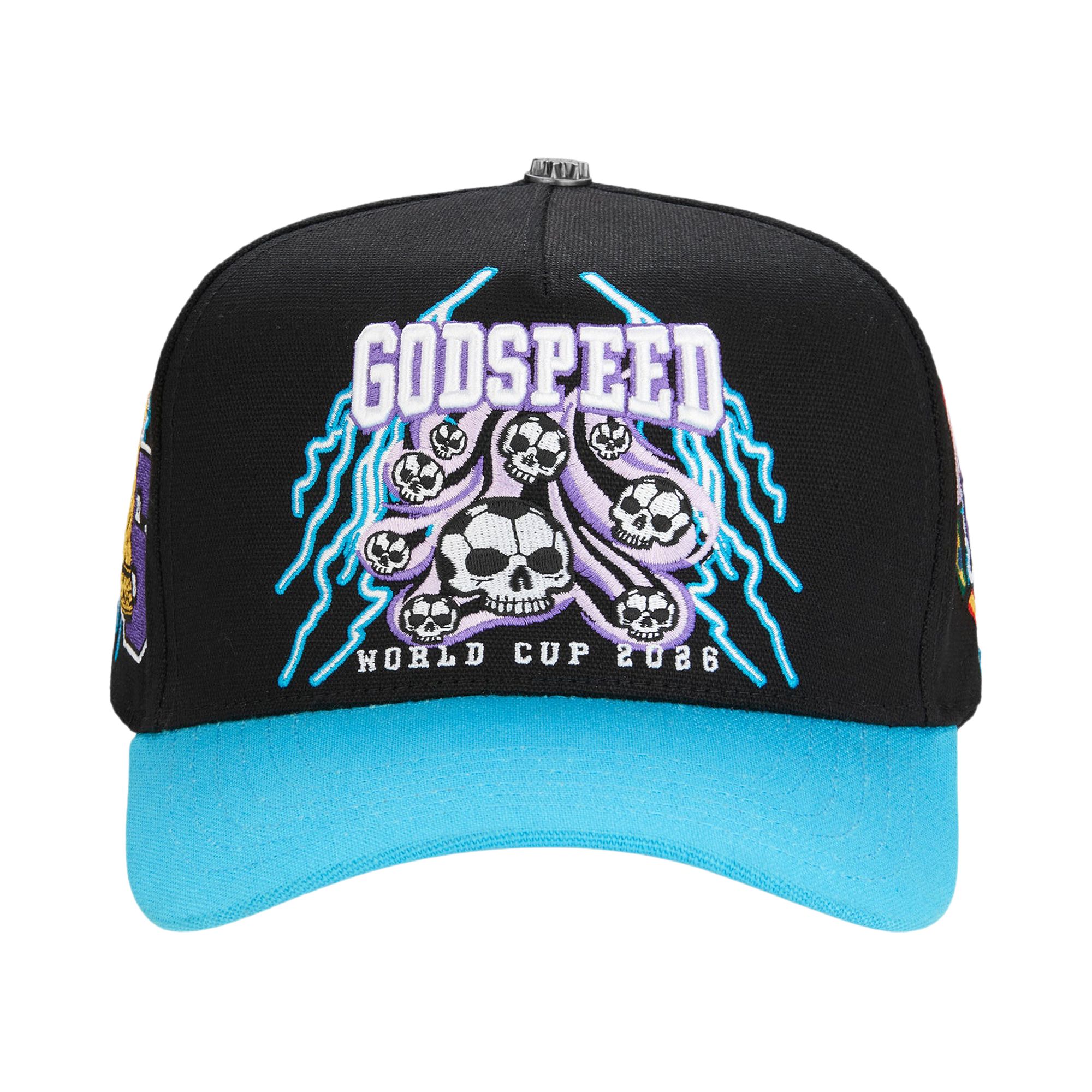 Pre-owned Godspeed 26 Gswc Voltage Hat 'black/aqua' | Men's Size Onesize