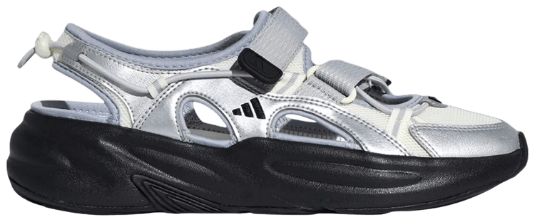 adidas Wmns Ozwave Sandal Core White Silver Metallic Core Black