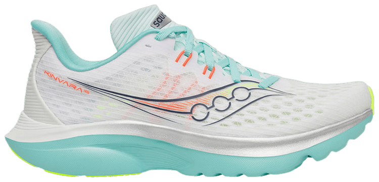 Saucony Wmns Kinvara 16 White Aqua