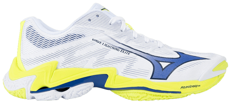 Mizuno Wave Lightning Elite White Blue Yellow