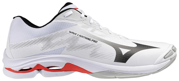 Mizuno Wave Lightning Pro White Black Red